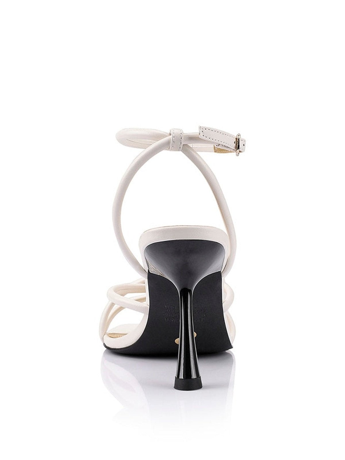 Spruce Heeled Sandals - Premium Chalk Leather Women's Dress Sandals for Summer Weddings & Evening Events