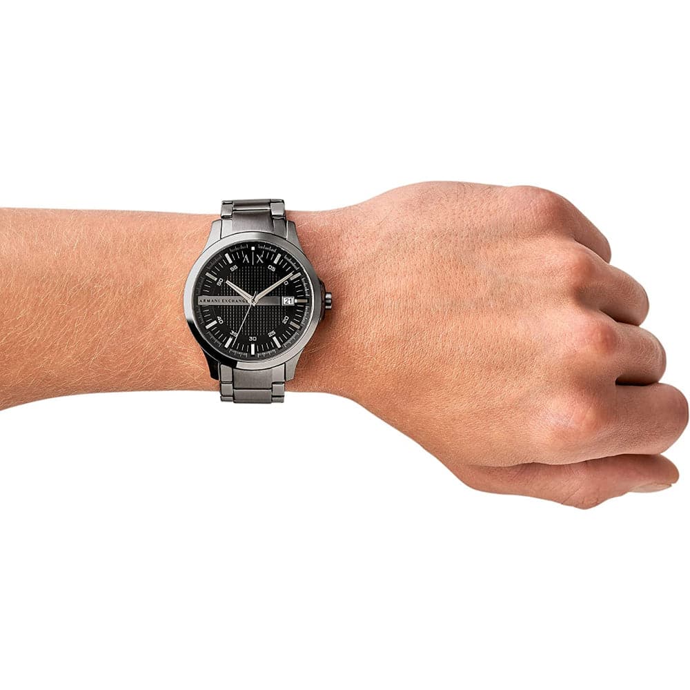 ARMANI EXCHANGE AX2103 Men's Analog Quartz Watch - Stainless Steel Case, Grey Dial, Water Resistant - Perfect for Business, Casual Wear & Gift Giving