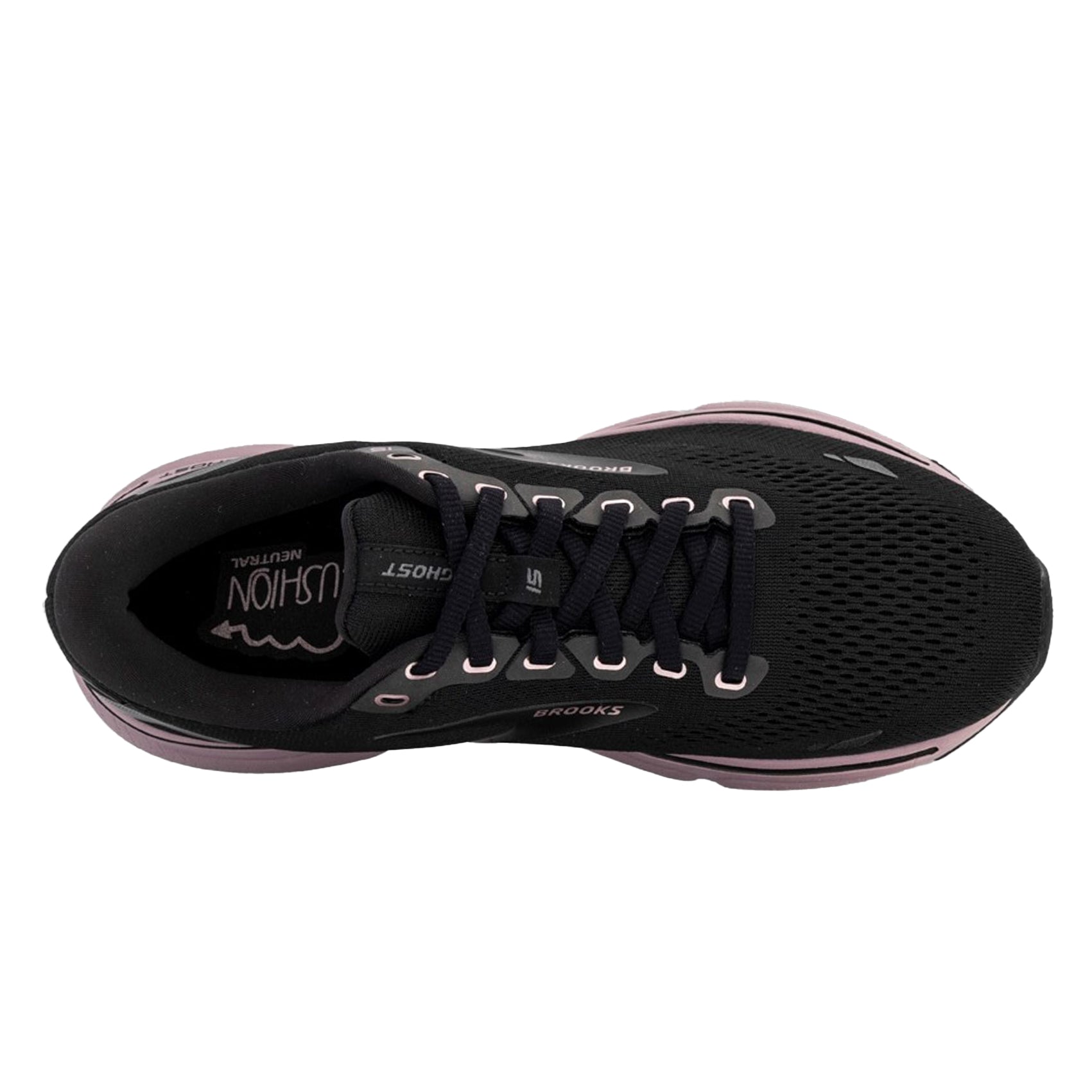 Women's Brooks Ghost 15 Running Shoes (Wide Width) - Lightweight Cushioned Sneakers for Women Jogging, Gym Workouts & Everyday Comfort