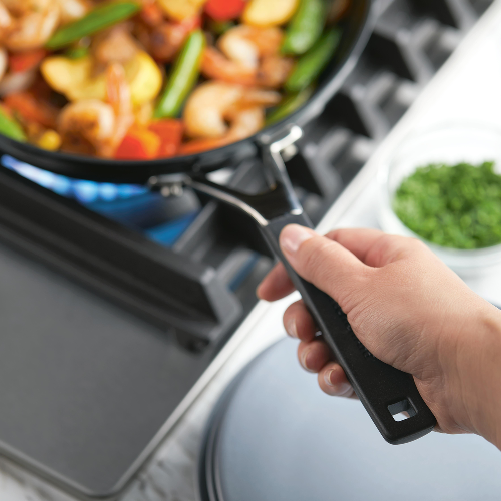 Premium Hard Anodized Nonstick 2-Piece Frying Pan Set - Durable & Even Heat Distribution for Professional Cooking & Home Kitchen Use