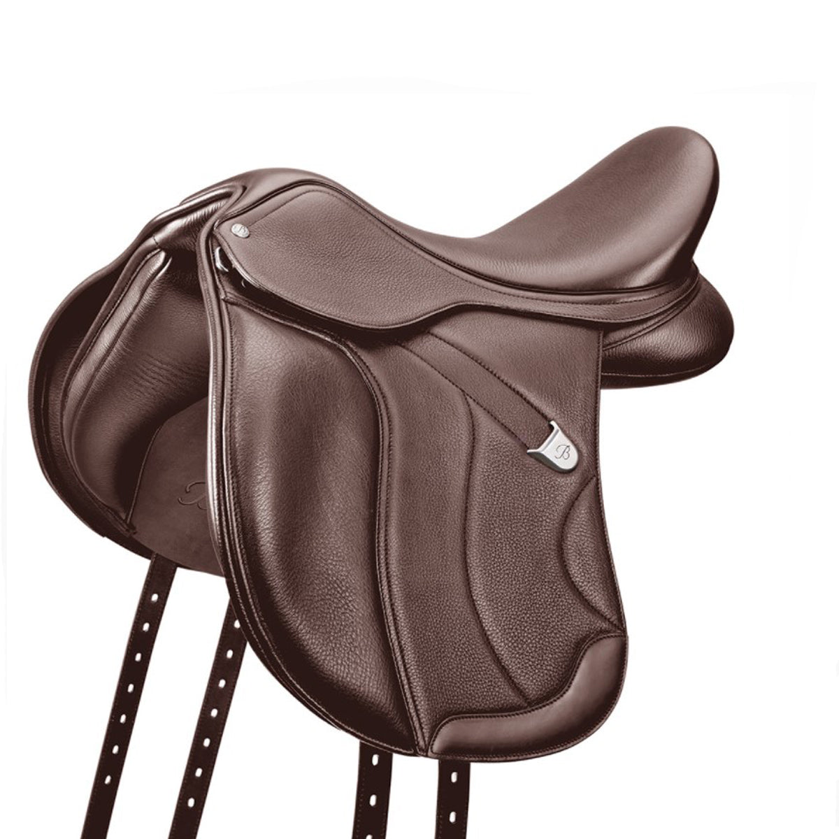 Bates All Purpose+ Saddle with HART - Comfortable English Riding Saddle for Dressage & Trail Riding - Perfect for Equestrian Training & Horse Shows
