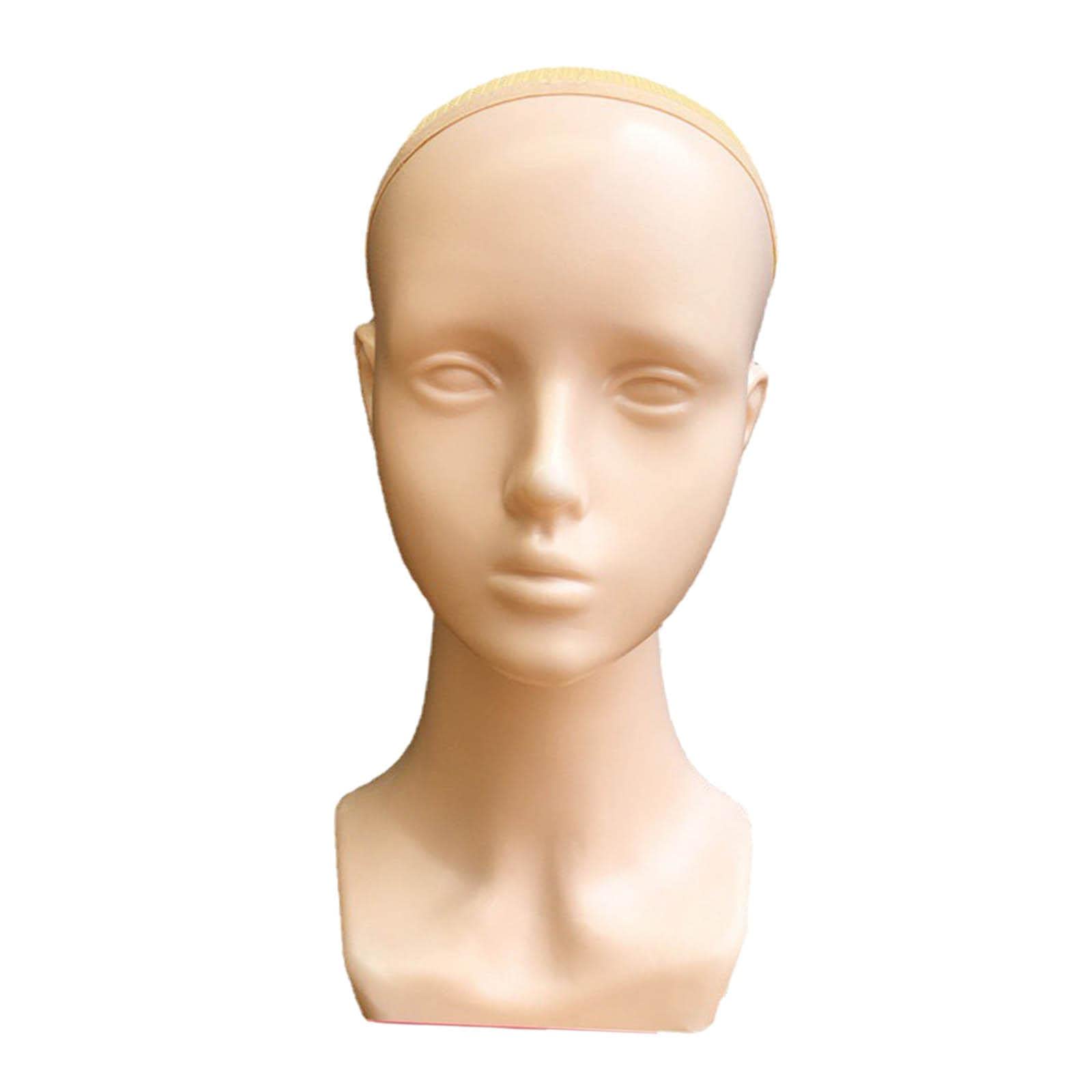 Sharplace Female Head with Shoulder Graft Training Mannequin for Hair Styling Practice - Perfect for Salon Training, Cosmetology Students & DIY Hairstyling at Home