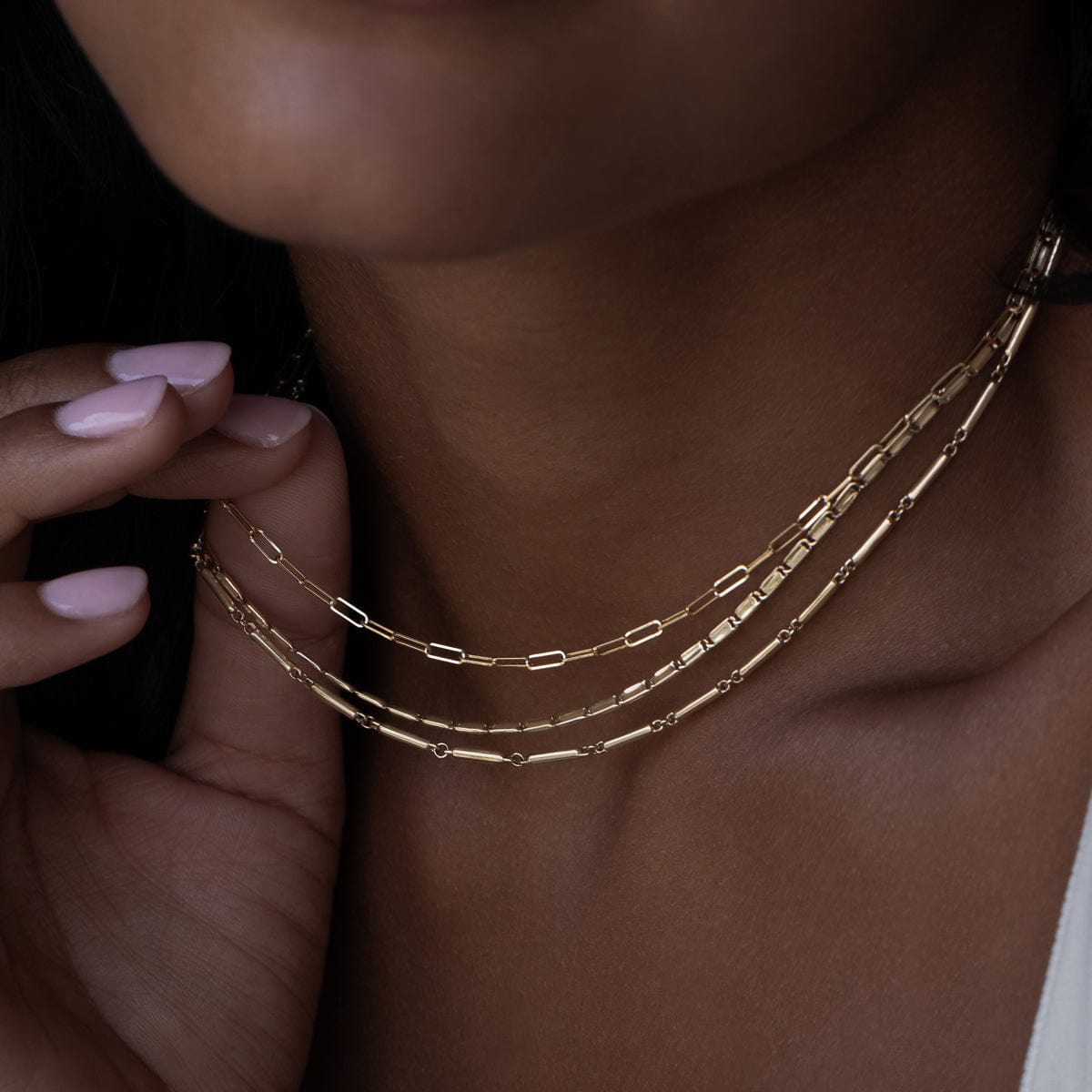 Shirley Chain Necklace for Women - Elegant Gold/Silver Layered Necklace Jewelry - Perfect for Daily Wear, Parties & Gifts