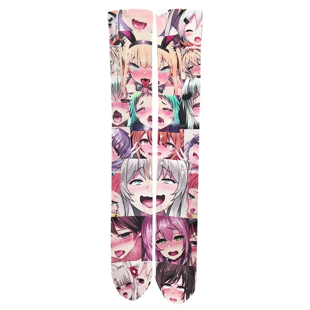 3D Printed My Sky Knee High Socks - Long Cosplay Stockings for Anime, Lolita & Kawaii Fashion - Perfect for Costumes, Raves and Everyday Wear