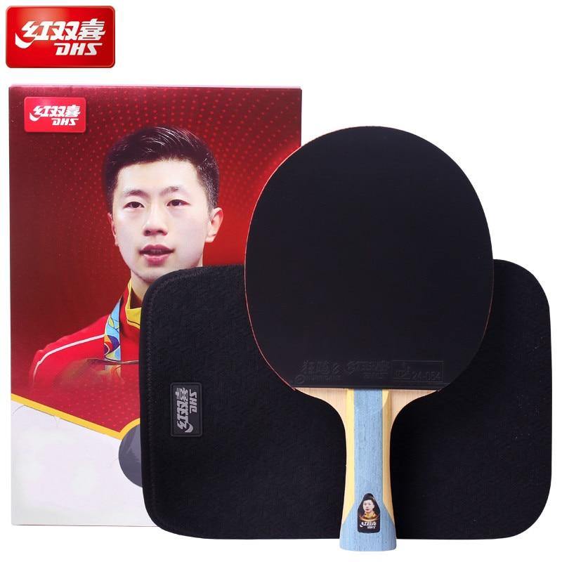DHS H6002 Professional Table Tennis Racket Set with Shakehand Grip - Perfect for Indoor & Outdoor Ping Pong Games, Training, and Family Fun