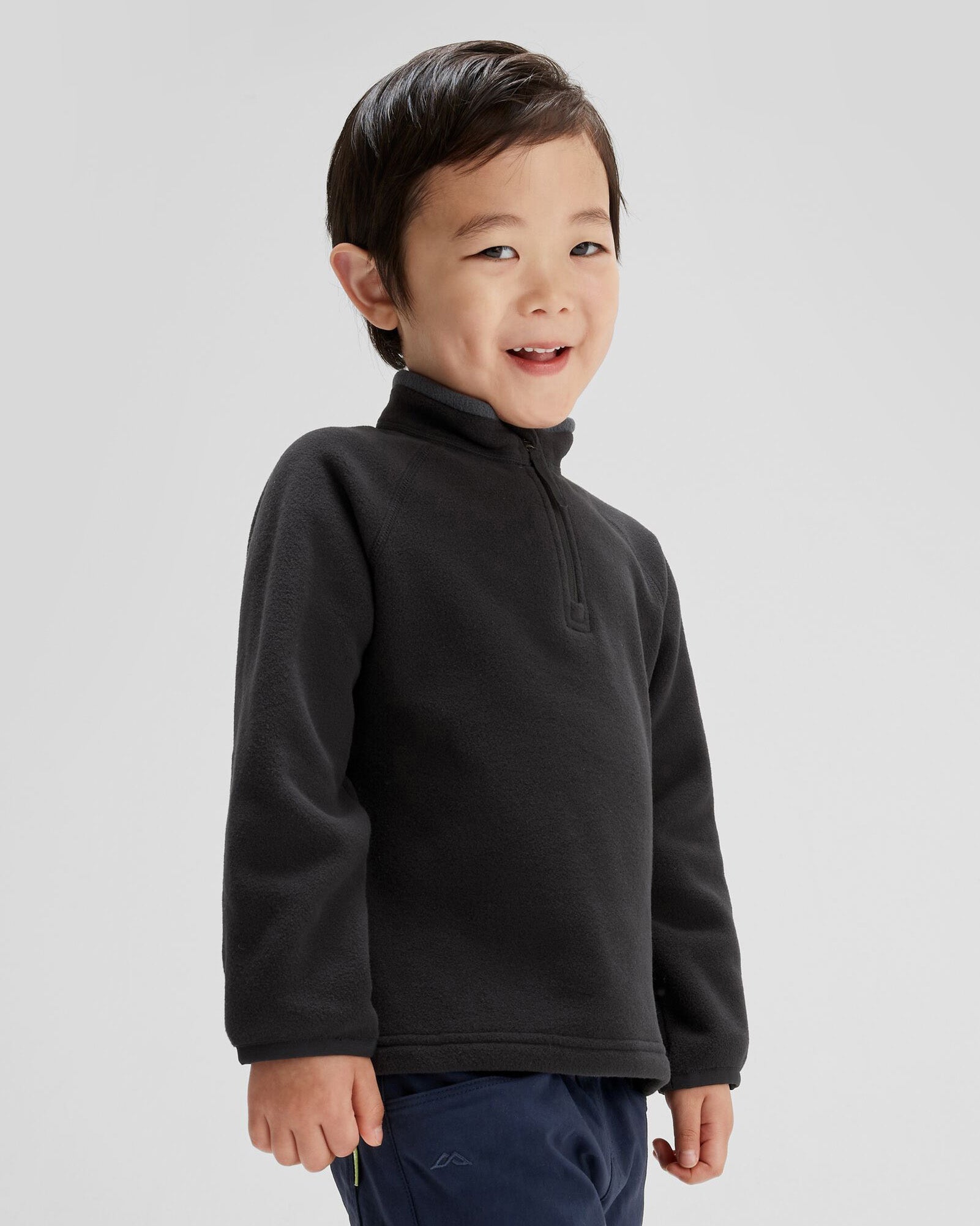 Kids' Ridge 100 PrimaLoft Bio Pullover Jacket - Black - Warm & Eco-Friendly Winter Outerwear for Boys & Girls - Perfect for Snow Play, Skiing & Outdoor Adventures