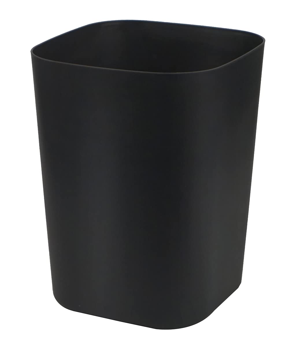 Besli 2 Gallon Small Trash Can - Black Wastebasket for Bathroom, Bedroom, Kitchen & Office - Compact Garbage Bin with Lid (1 Pack) - Perfect for Small Spaces, Desks & Home Organization