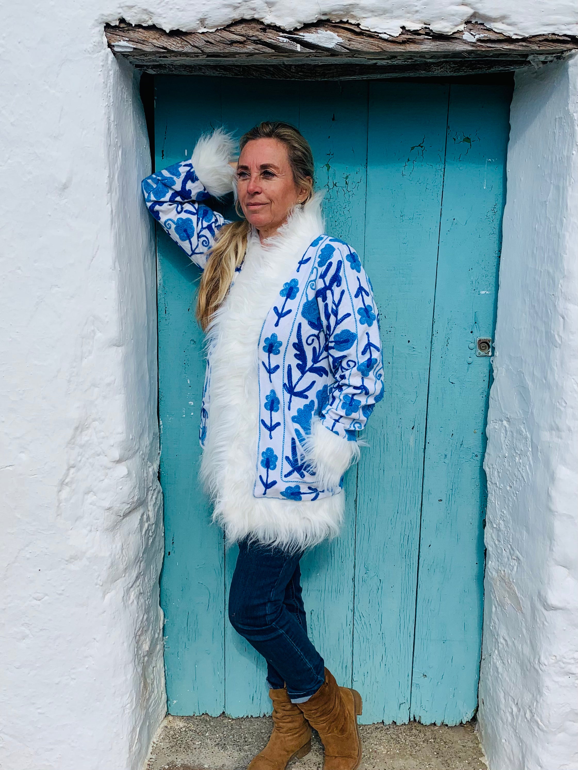 Boho Gypsy Ibiza Jacket - Stylish Hippie Embroidered Kimono Cover Up for Women | Perfect for Beach, Festival, and Vacation Outfits