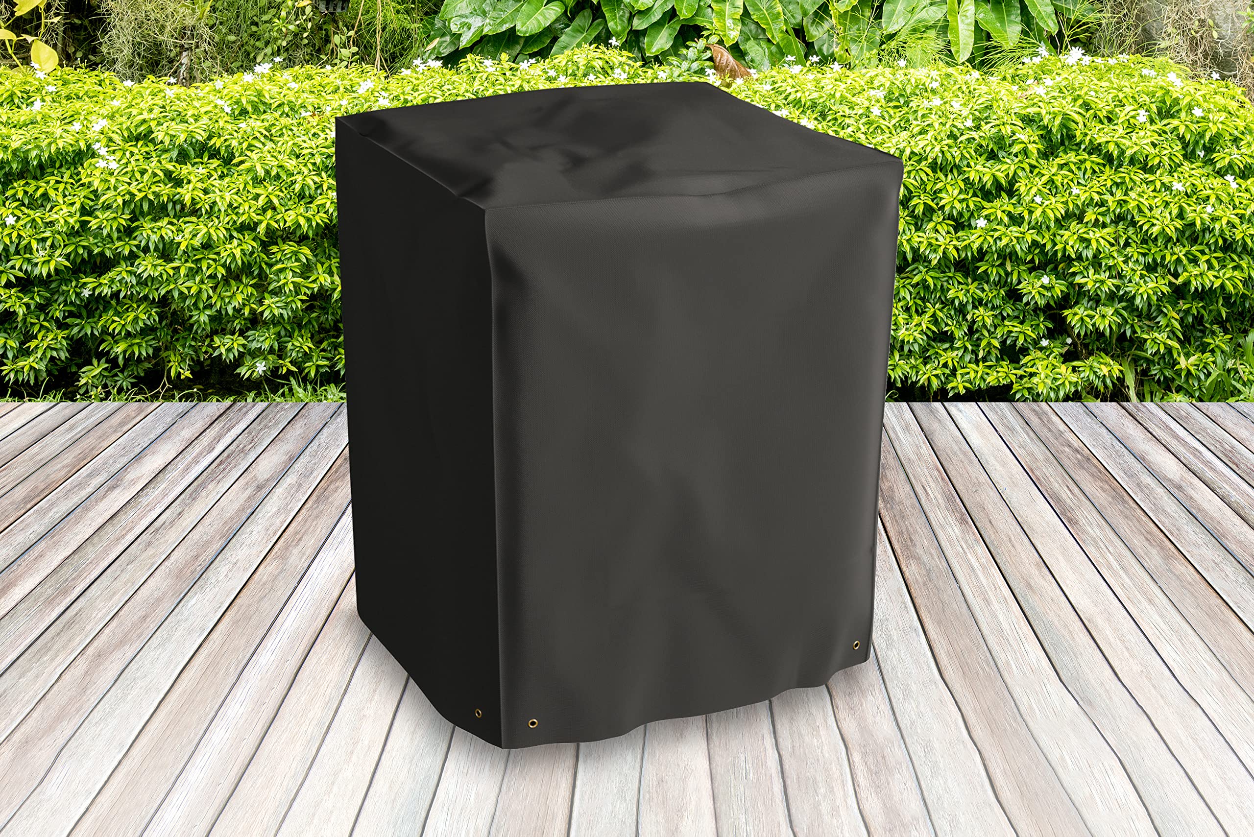 Bosmere D775 Storm Black Large Square Fire Pit Cover - Heavy Duty Weatherproof Protection for Outdoor Fire Pits, Patio & Backyard Use