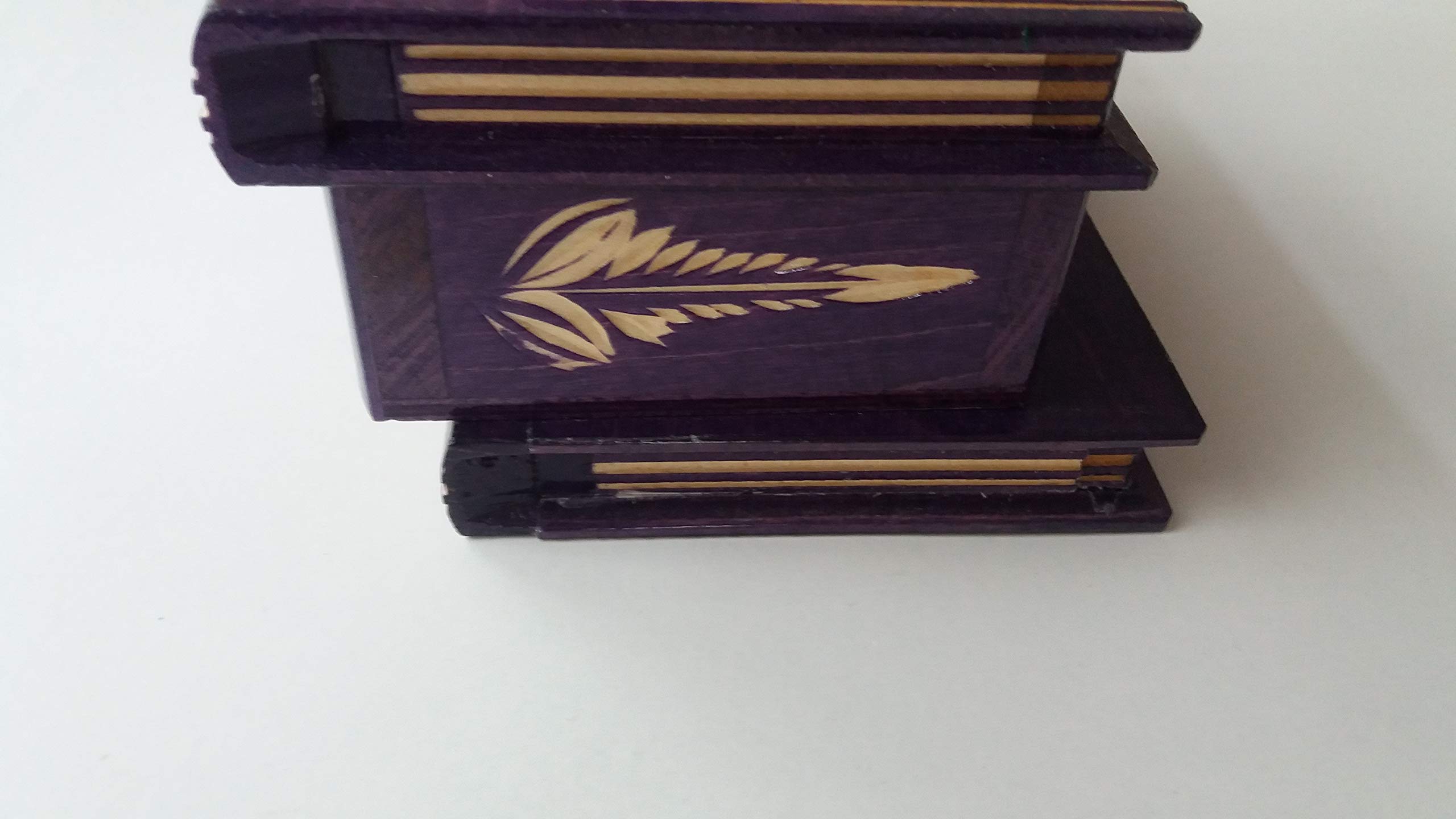 Handmade Wooden Puzzle Box - Magic Secret Jewelry Storage Box with Intricate Carvings | Perfect for Treasure Hunts, Gift Giving & Home Decor