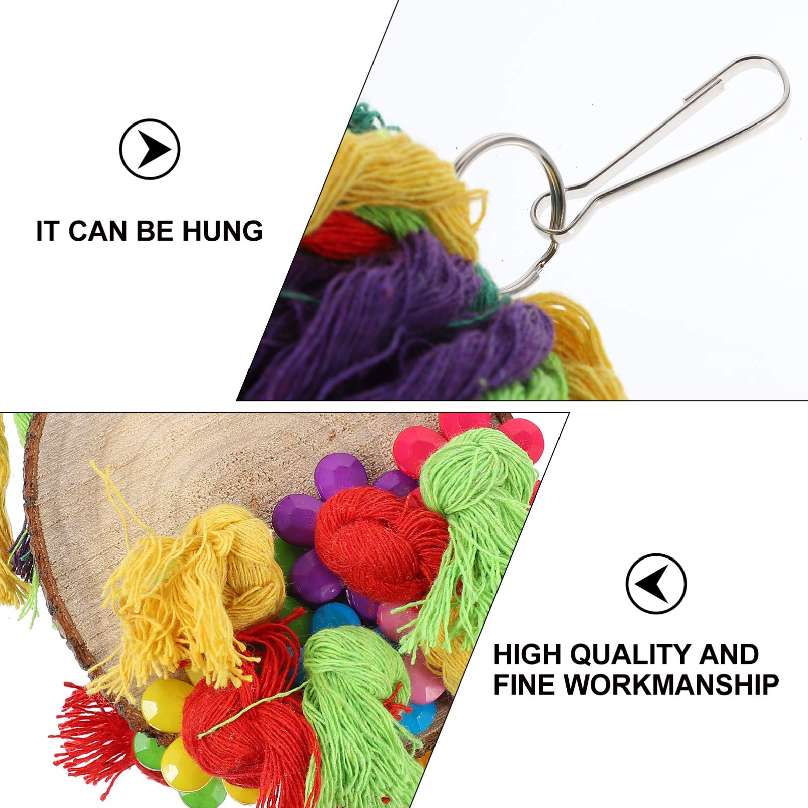Best Parrot Chewing Toy - Hanging Bird Cage Toy for Parrots, Cockatiels & Pet Birds | Durable Rope Swing Chew Toy for Mental Stimulation & Beak Exercise | Perfect for Cage Enrichment & Playtime