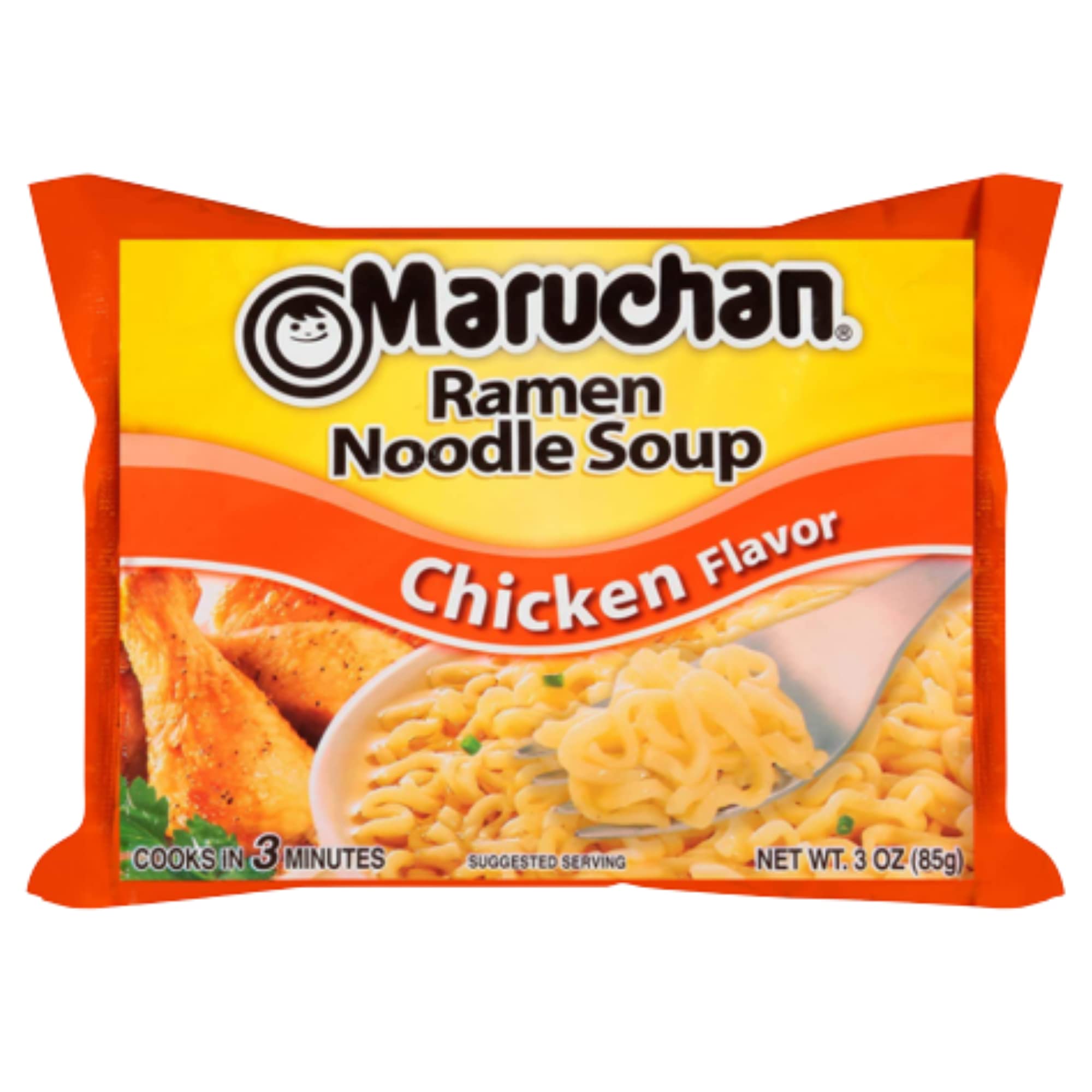 Ja’Cor Instant Ramen Noodles Soup 3 oz - Chicken Flavor, Quick & Easy Meal for On-the-Go, Office Lunch, College Dorm Snacks - Includes 24 Individual Packs + Reusable Chopsticks - Perfect for Travel, Camping & Emergency Food Supply