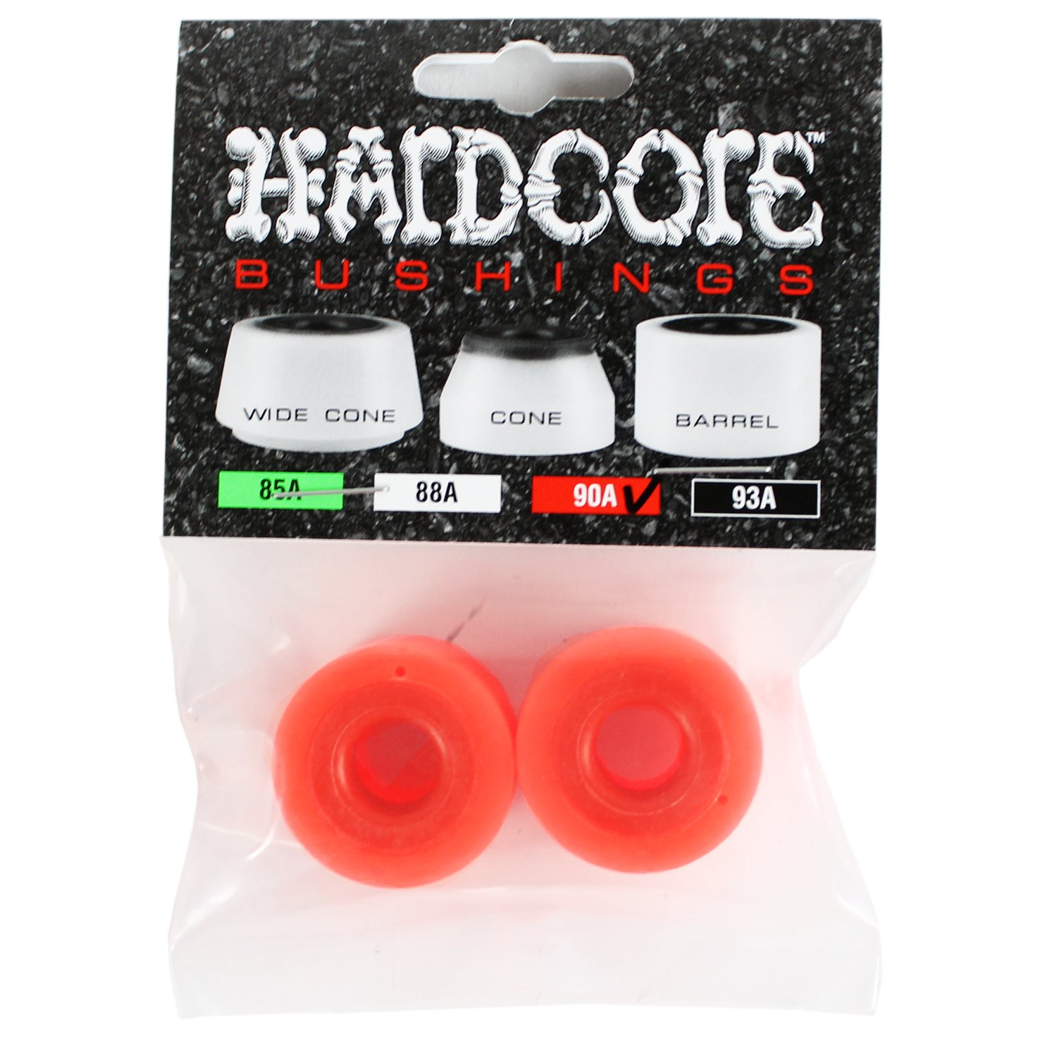 Skate One Hard Core Barrel - Durable Red Skateboard Wheels for Street & Park Riding | High-Performance Skate Wheels for Smooth & Fast Rolling