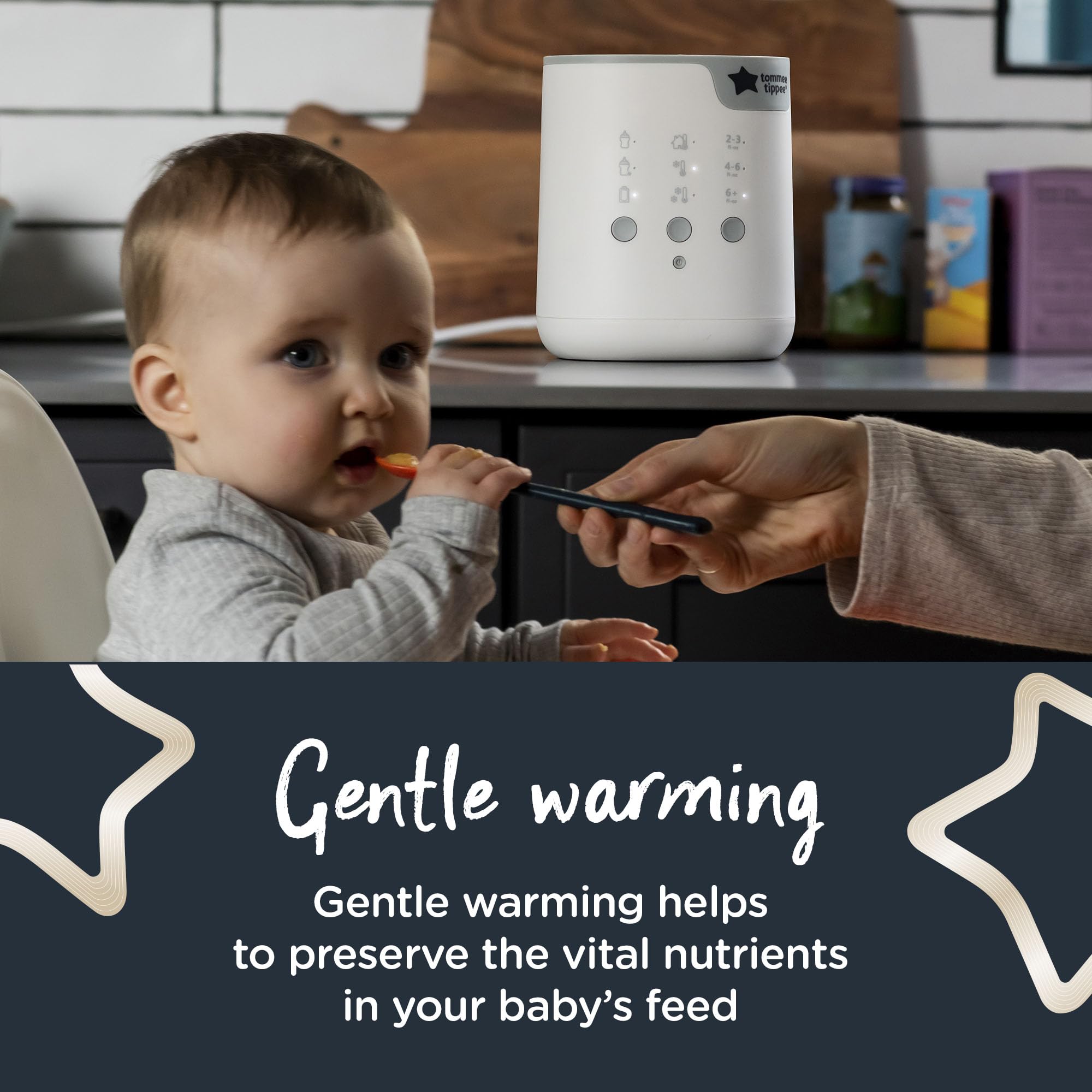 Tommee Tippee Multiwarm Bottle and Pouch Warmer - Fast Baby Bottle Warmer with Automatic Timer | Perfect for Breast Milk, Formula & Baby Food | White | Ideal for Nursery, Travel & On-the-Go Feeding