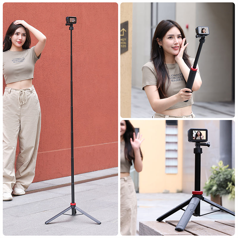 Ulanzi Go Quick II 1.4m Extendable Tripod 3113 - Lightweight Travel Tripod for Camera & Smartphone - Perfect for Vlogging, Photography & Outdoor Adventures