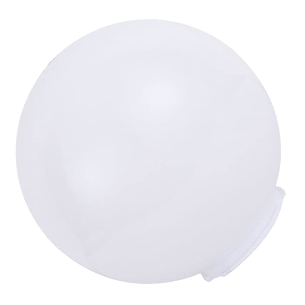 2Pcs Acrylic Lamp Post Globe Shade - White Wall & Chandelier Light Fixture Covers (250MM & 120MM) for Garden, Yard, Patio & Outdoor Decor - Weather-Resistant Post Lamp Shades for Pathway, Driveway & Landscape Lighting