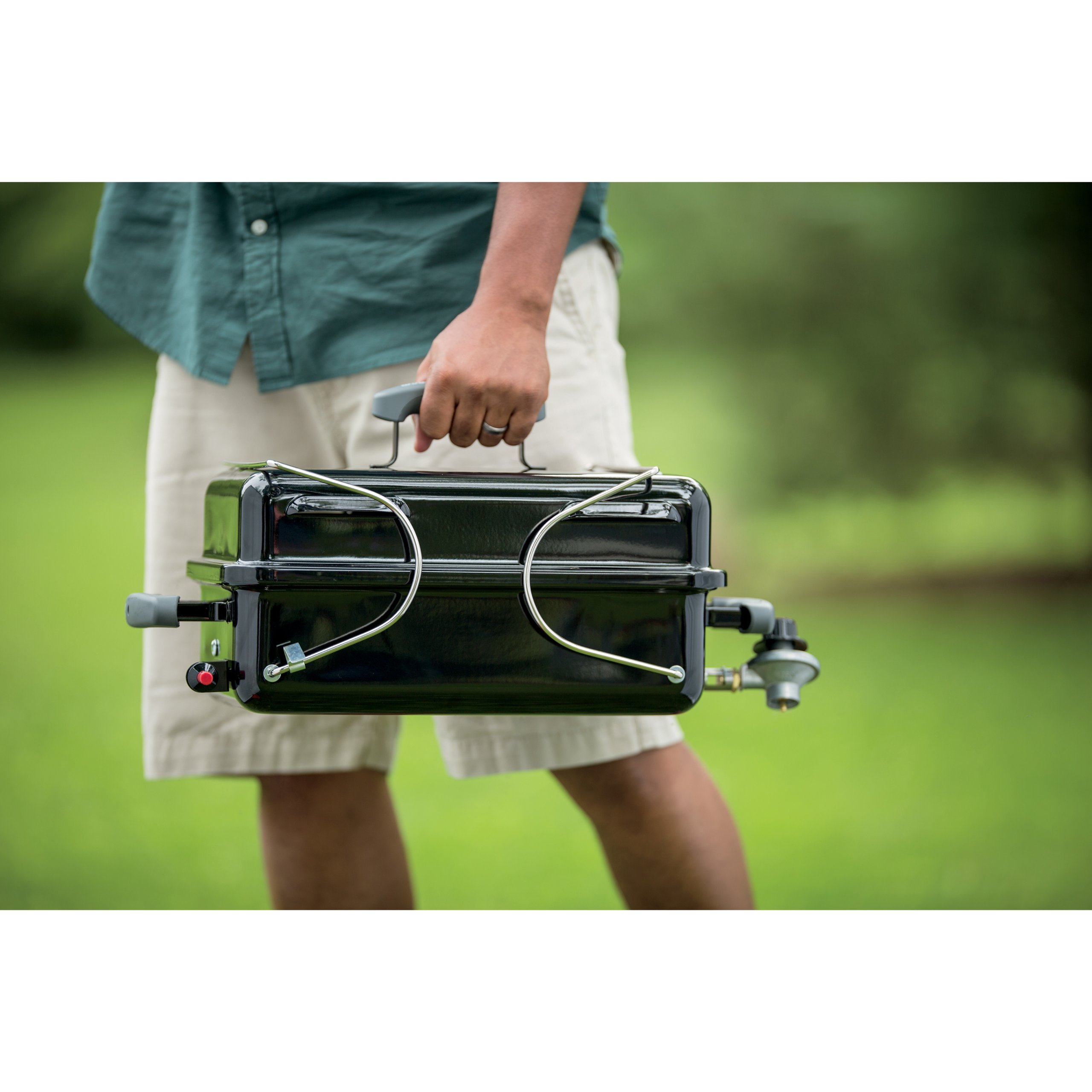 Portable Weber Go-Anywhere Gas Grill - Compact Black Charcoal Grill for Camping, Picnics & Tailgating - Perfect for Outdoor Cooking & Backyard BBQs