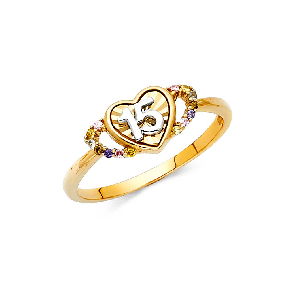 14K White Gold Pearl & Cubic Zirconia Fashion Ring for Women - Elegant Anniversary Gift, Wedding Jewelry, Valentine's Day Present, Bridal Party Accessory