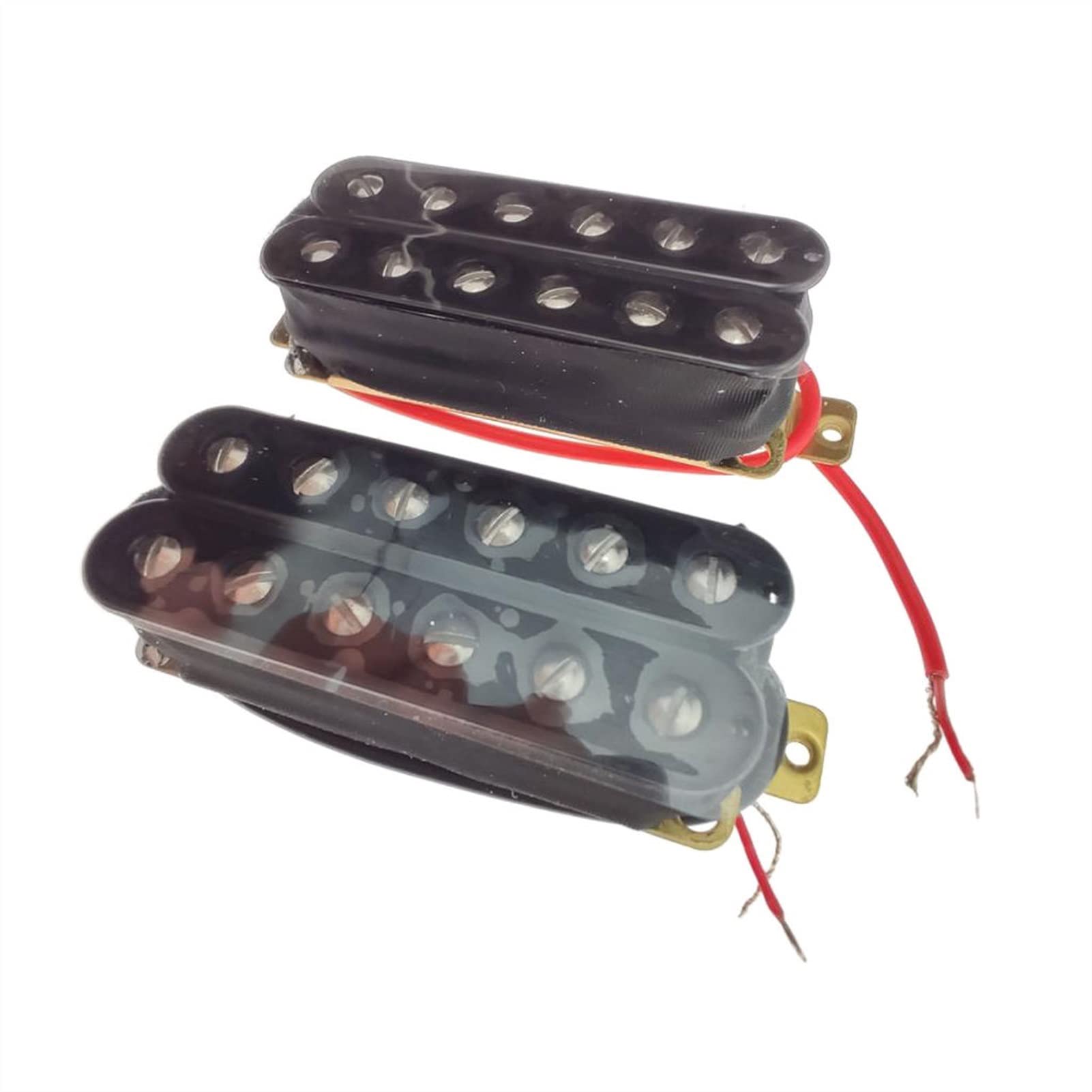 Premium Humbucker Guitar Pickup Set - Double Coil Electric Guitar Pickups for 6-String Guitars (Black) | Perfect for Rock, Metal & Blues Performances