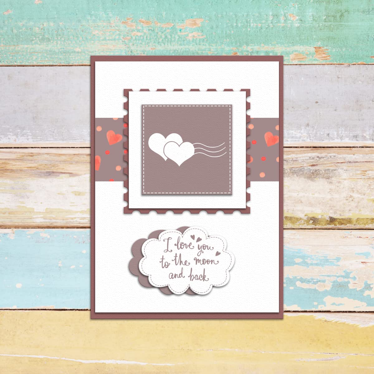Love Words Sentiment Clear Stamps for Card Making, Scrapbooking & DIY Decor | Arrow Heart Stamps for Embossing, Album Crafts & Valentine's Décor | Perfect for Greeting Cards, Journals & Handmade Gifts