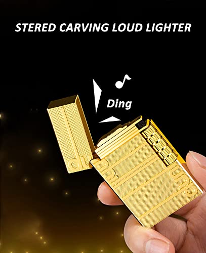 Adjustable Soft Flame Lighter for Cigars - Metal Sliver Design for Smoking & Gifting