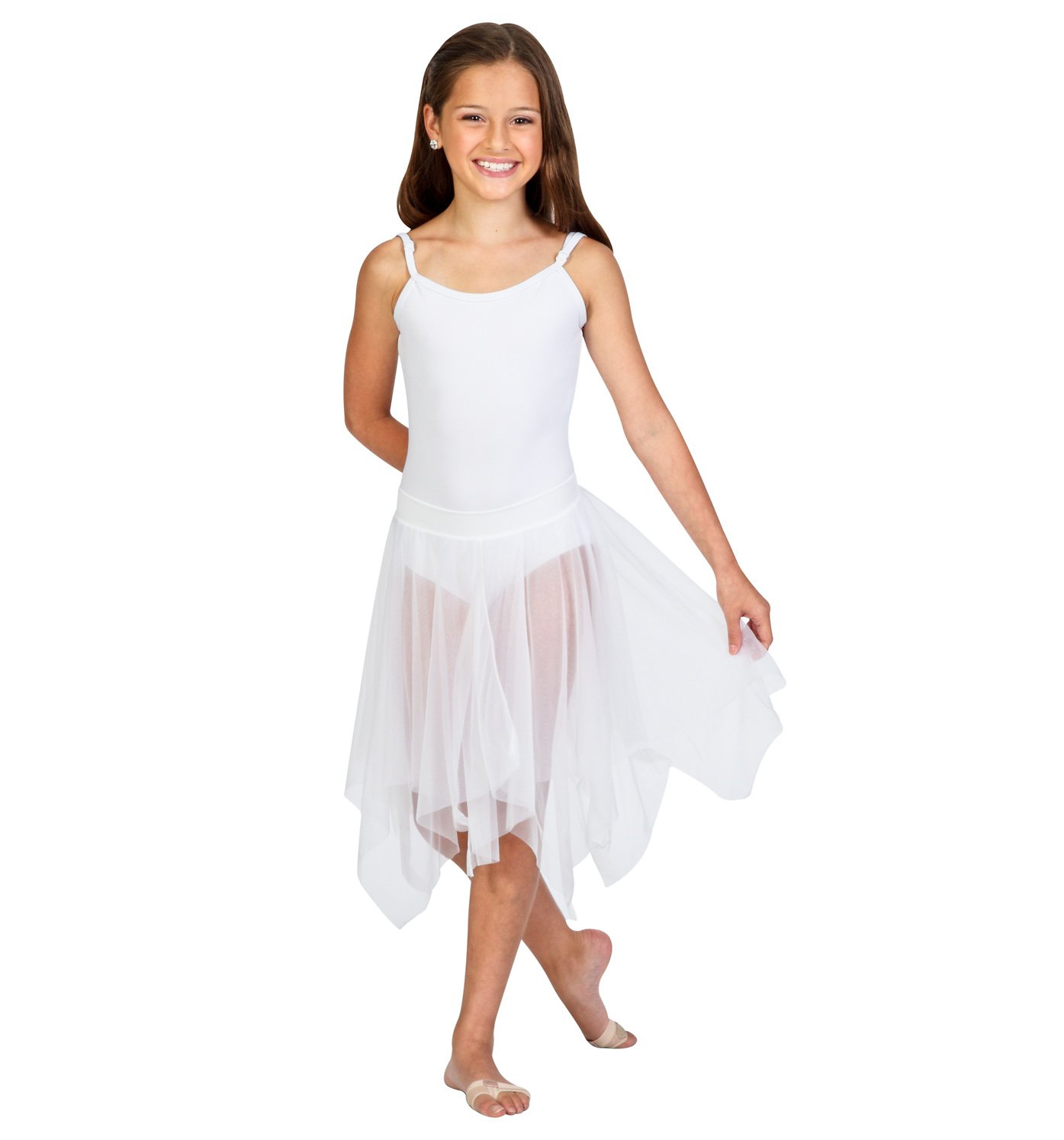 Body Wrappers Women's Uneven Hem Double Layer Chiffon Skirt - Flowy A-Line Maxi Skirt for Casual Wear, Beach, Party & Special Occasions
