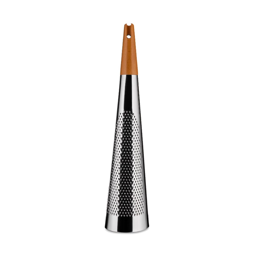 Alessi Todo Giant Cheese Grater - Extra Large Stainless Steel Kitchen Tool for Parmesan, Mozzarella & Hard Cheeses | Perfect for Pasta, Pizza & Salad Garnishing