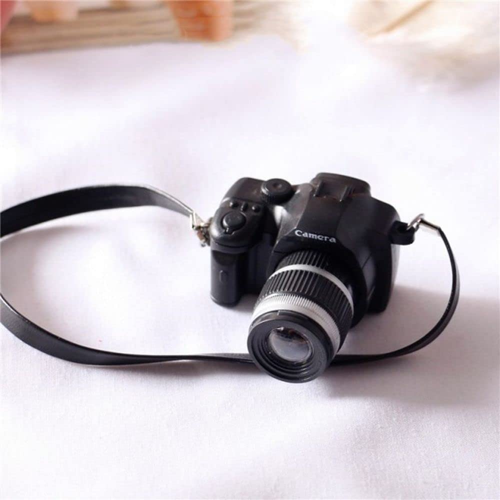 Miniature Digital SLR Camera for Dollhouse - Vintage Style Mini Camera Model - Perfect for Dollhouse Decor, Photography Props & Collectibles - Great for DIY Scenes, Model Displays & Creative Photography Projects