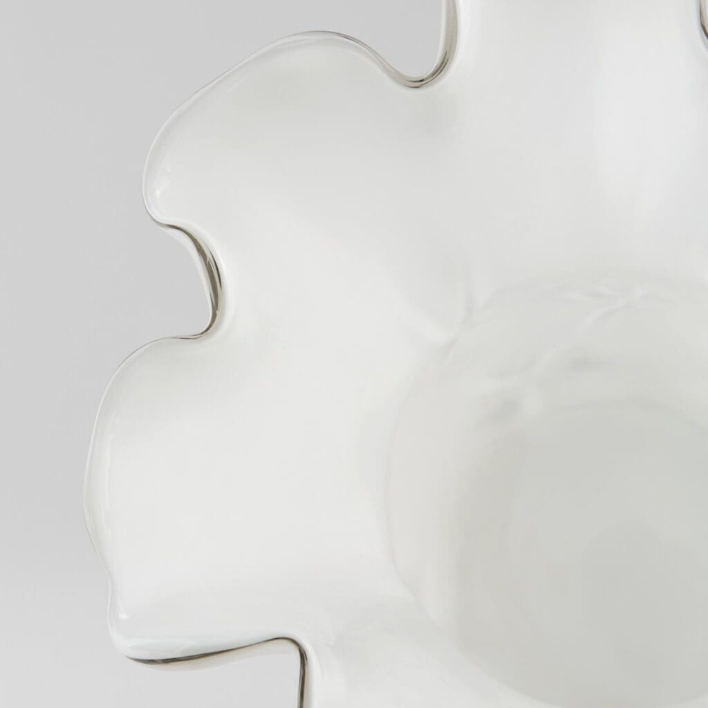 Cyan Design 11489 Bristol Vase - Opaque White Ceramic Flower Vase for Home Decor, Wedding Centerpieces & Tabletop Display