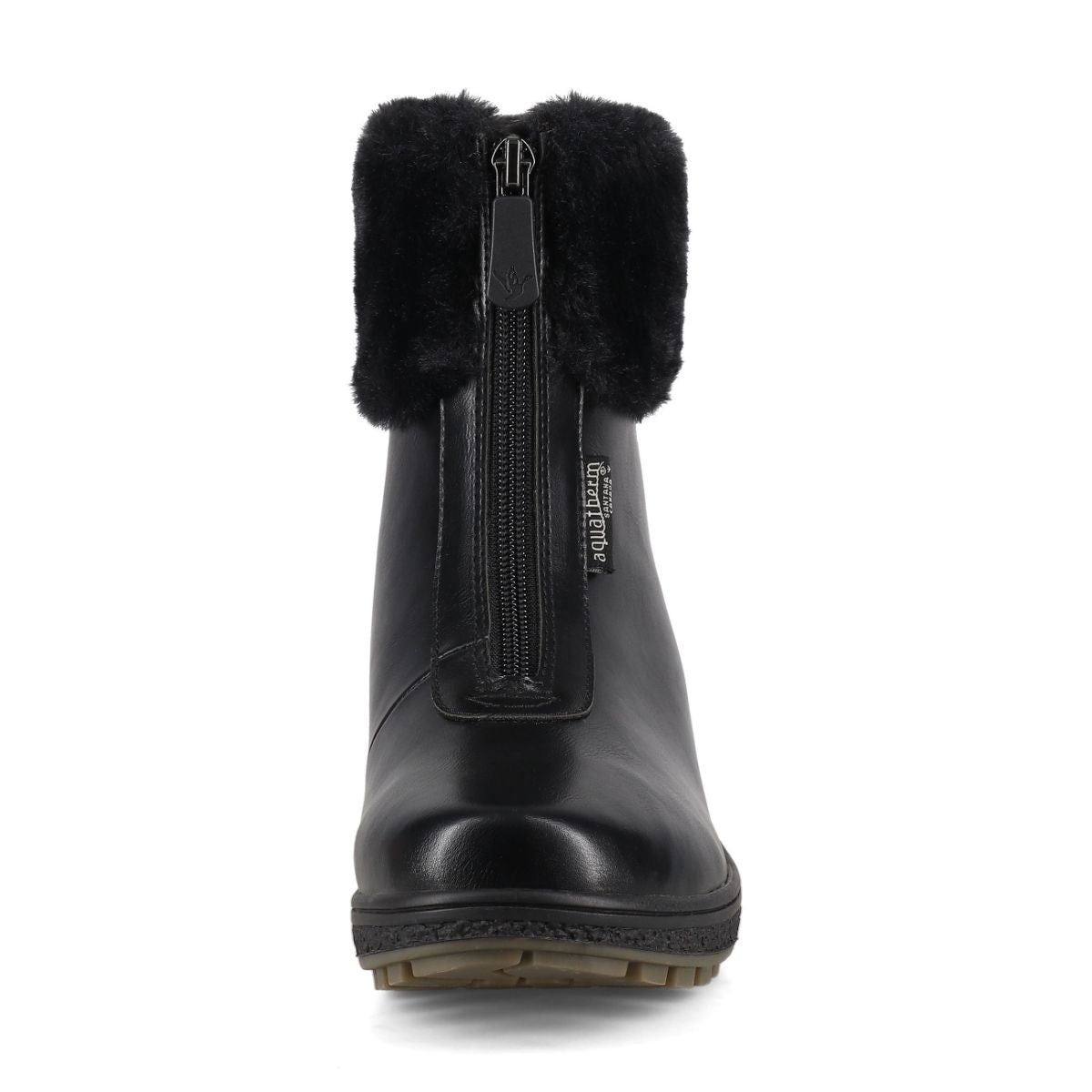 Aquatherm Women's Kyra Black Waterproof Winter Boots - Warm & Comfortable for Snow, Rain & Cold Weather Outdoor Activities