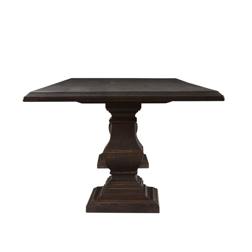 Vintage Java Nimes 98 Dining Table - Rustic Farmhouse Style Wooden Table for Kitchen, Dining Room & Outdoor Entertaining