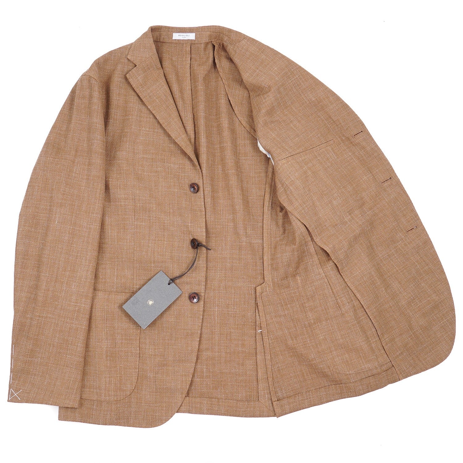 Boglioli Men's K Jacket - Premium Wool Linen Blend Sport Coat for Business Casual & Office Wear | Lightweight Tailored Blazer for Weddings & Formal Events