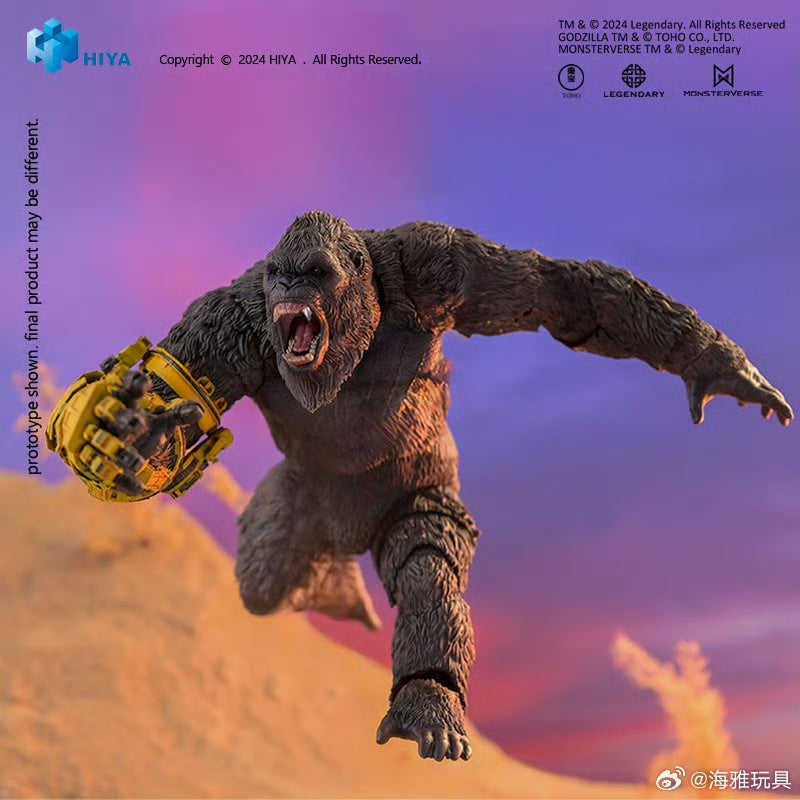 Pre-Order Hiya 6-Inch 16cm Godzilla vs Kong The New Empire Kong B.E.A.S.T. Glove Version Action Figure - Highly Detailed Collectible for Movie Fans & Display
