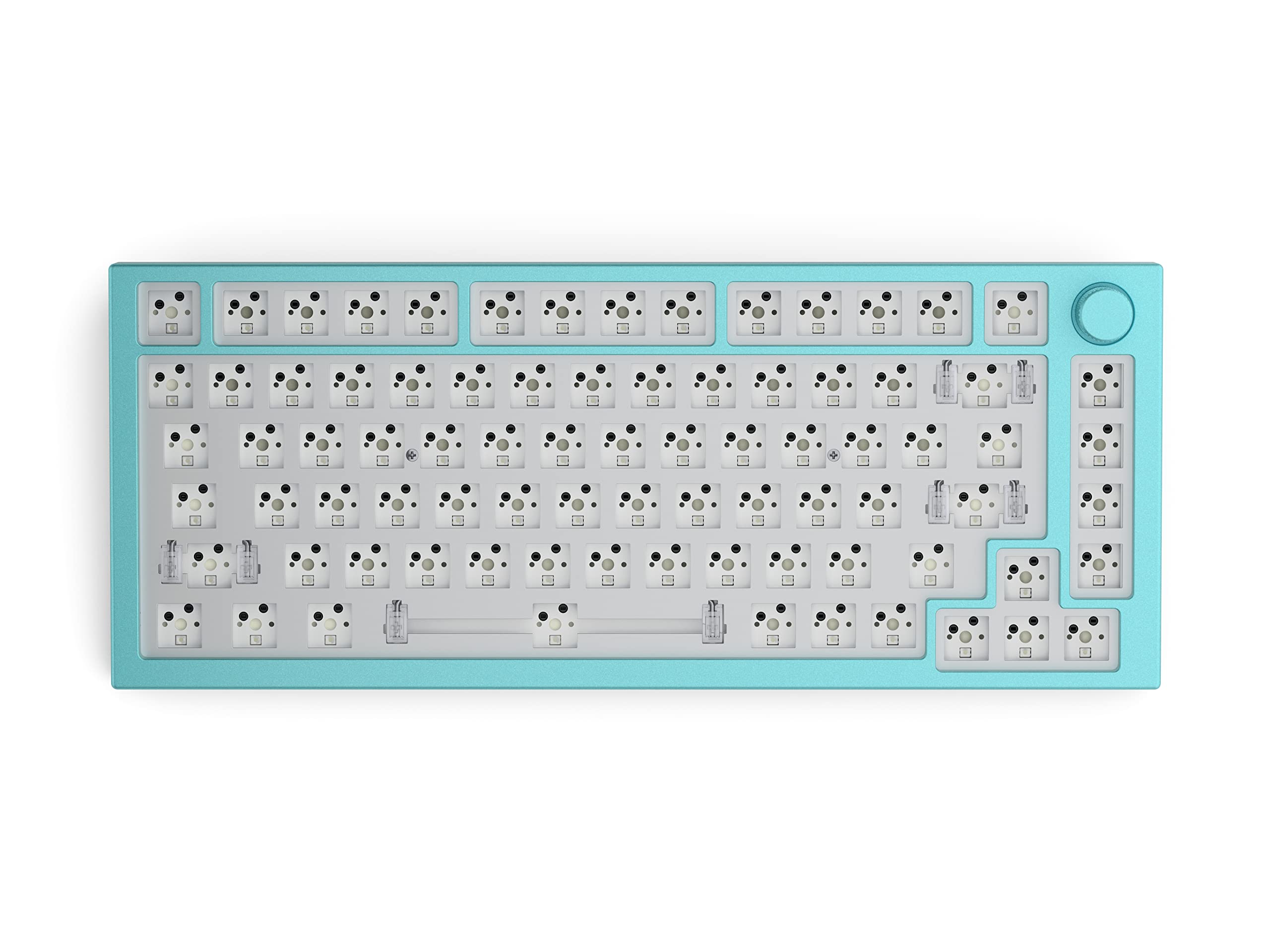 Glorious PC Gaming Race GMMK Pro Top Frame - Aqua Blue Replacement Part for Mechanical Gaming Keyboard | Perfect for Keyboard Customization & PC Gaming Setup