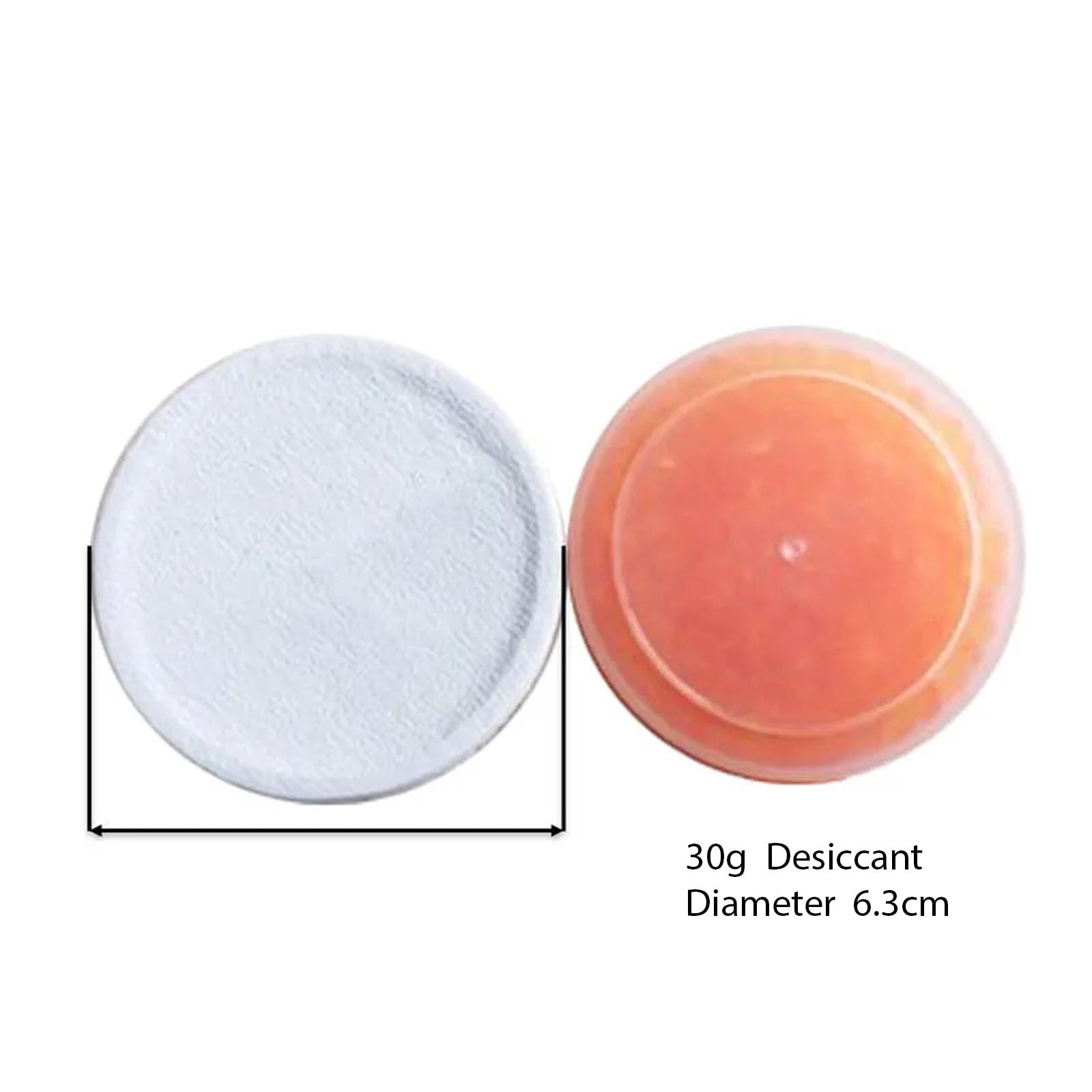 30g Desiccant for Cochlear Implants & Hearing Aids - Orange Moisture Absorber Drying Kit - Prevent Moisture Damage - Perfect for Travel, Storage & Daily Hearing Device Maintenance