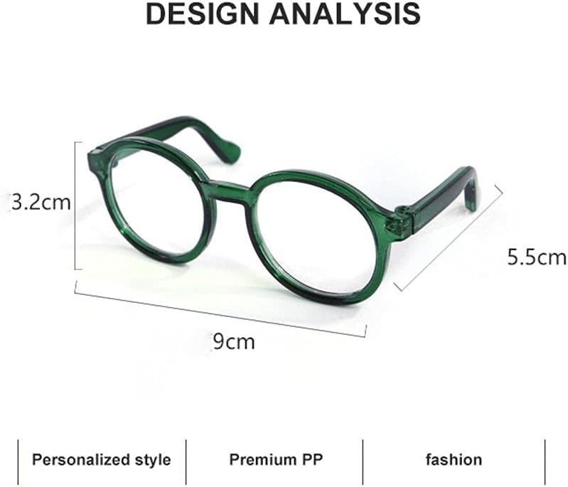 Cute Pet Sunglasses for Dogs & Cats - Clear Lens Retro Style for Cosplay & Photos