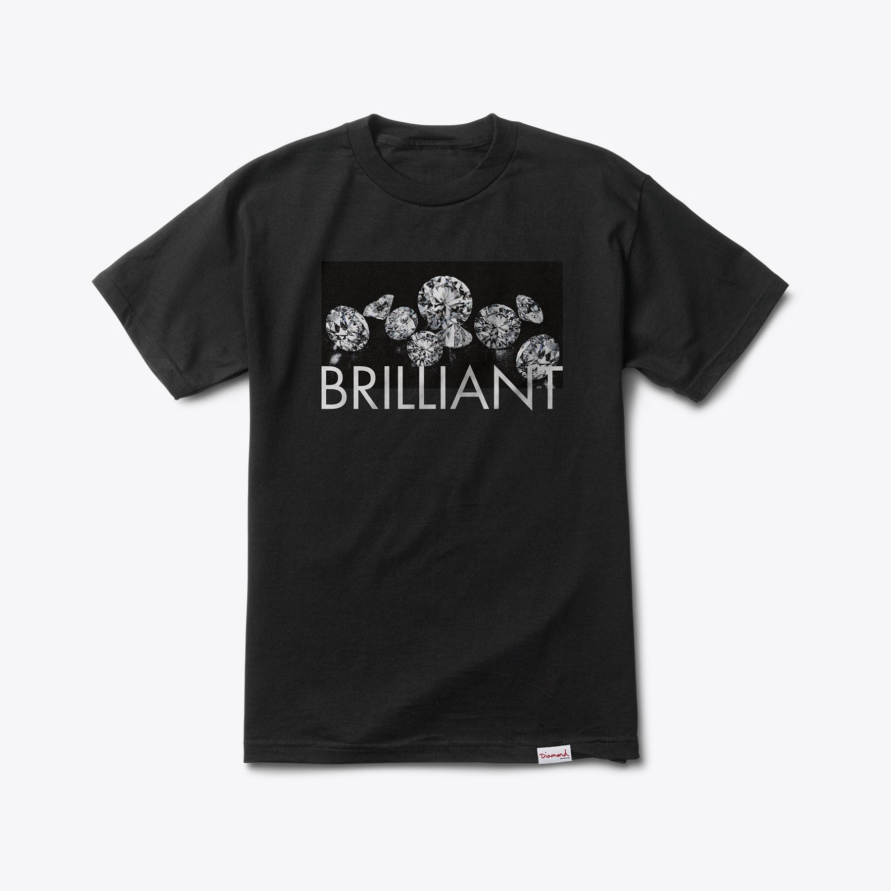 Diamond Jewels Graphic T-Shirt for Men & Women - Black Cotton Tee - Casual Streetwear & Everyday Wear