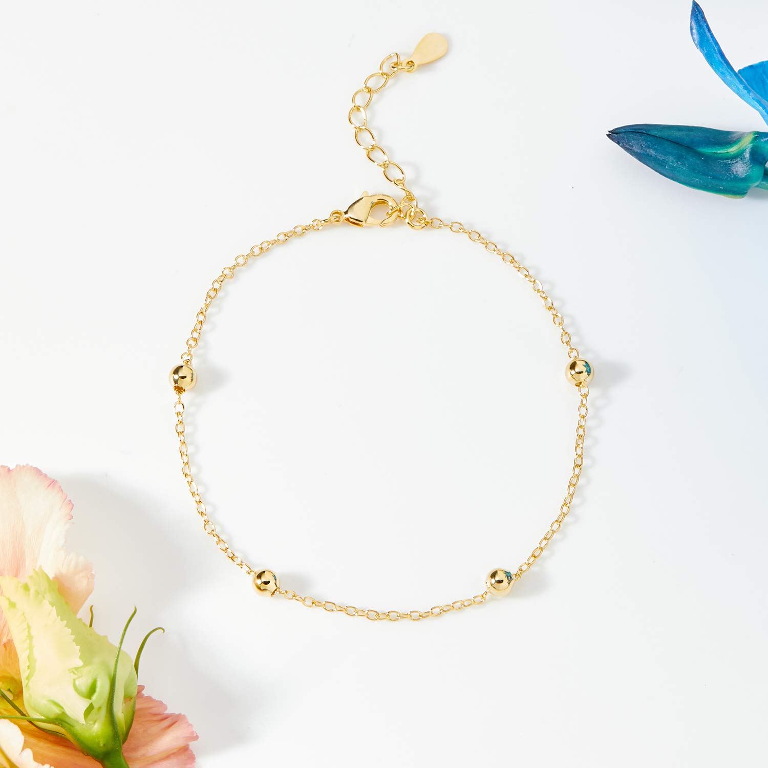 Dear Ava Sister Bracelet Set - Gold Dot Gift for Best Friends & Soul Sisters - Perfect for Birthdays & Anniversaries
