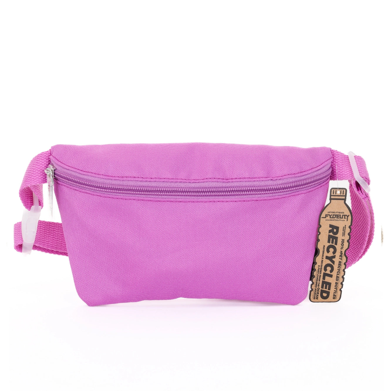 Neon Ultra Slim Fanny Pack Purple - Lightweight Waist Bag for Running, Travel & Festivals