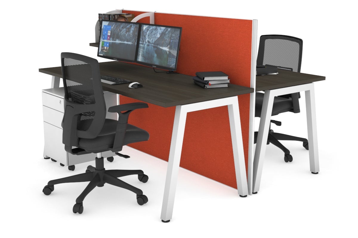 Horizon Quadro 2-Person Office Workstation Bench with A-Legs - 47.2