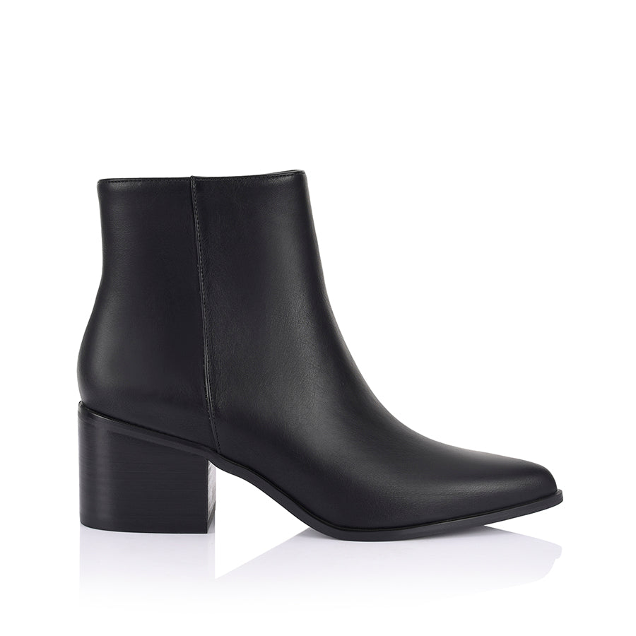Fiona Women's Black Ankle Boots - Stylish & Comfortable for Fall, Winter & Everyday Wear