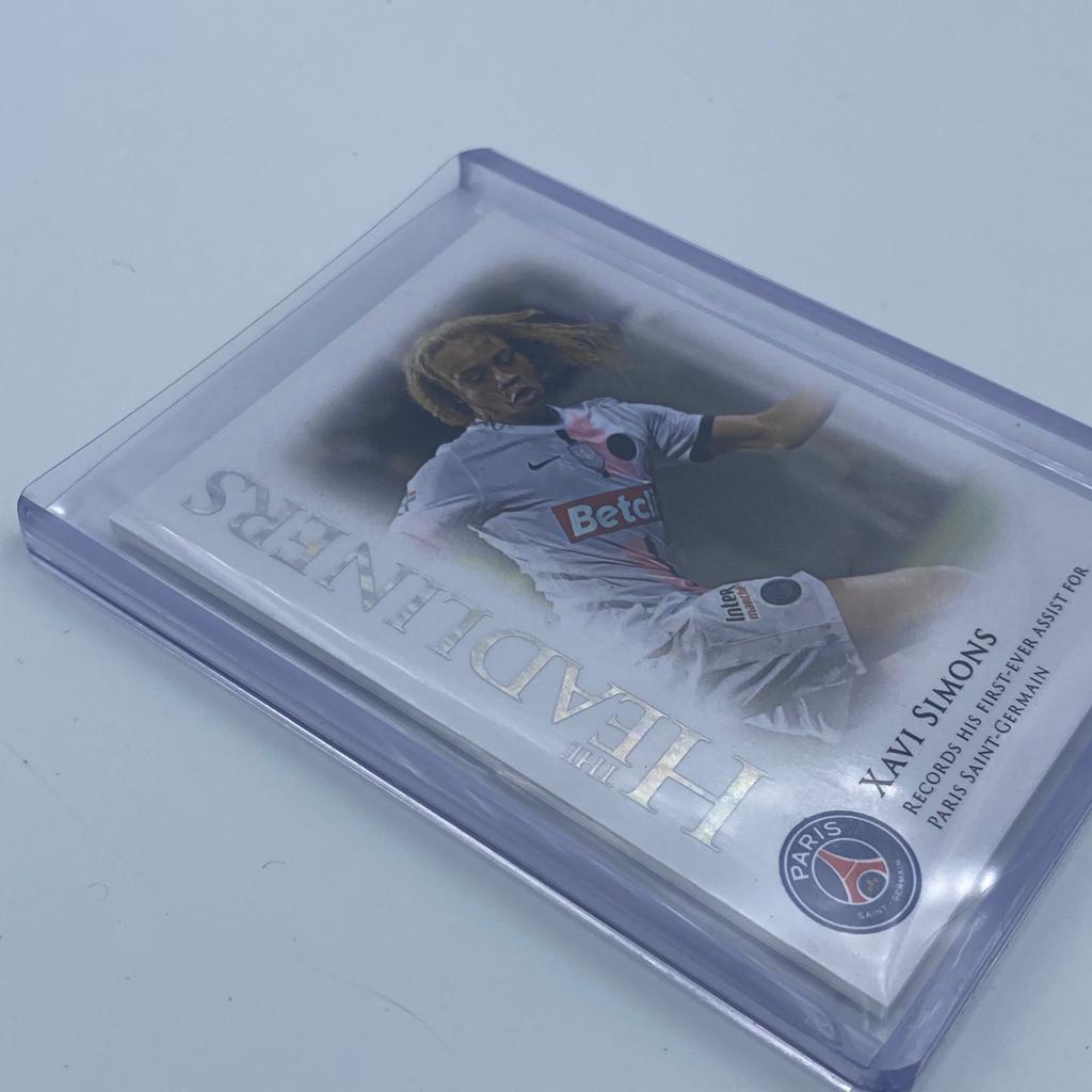Xavi Simons Headliners #PH20 PSG Exclusive 2022 Futera Soccer Card - Rare Collectible for Fans & Investors - Perfect for Trading, Gifts, and Display