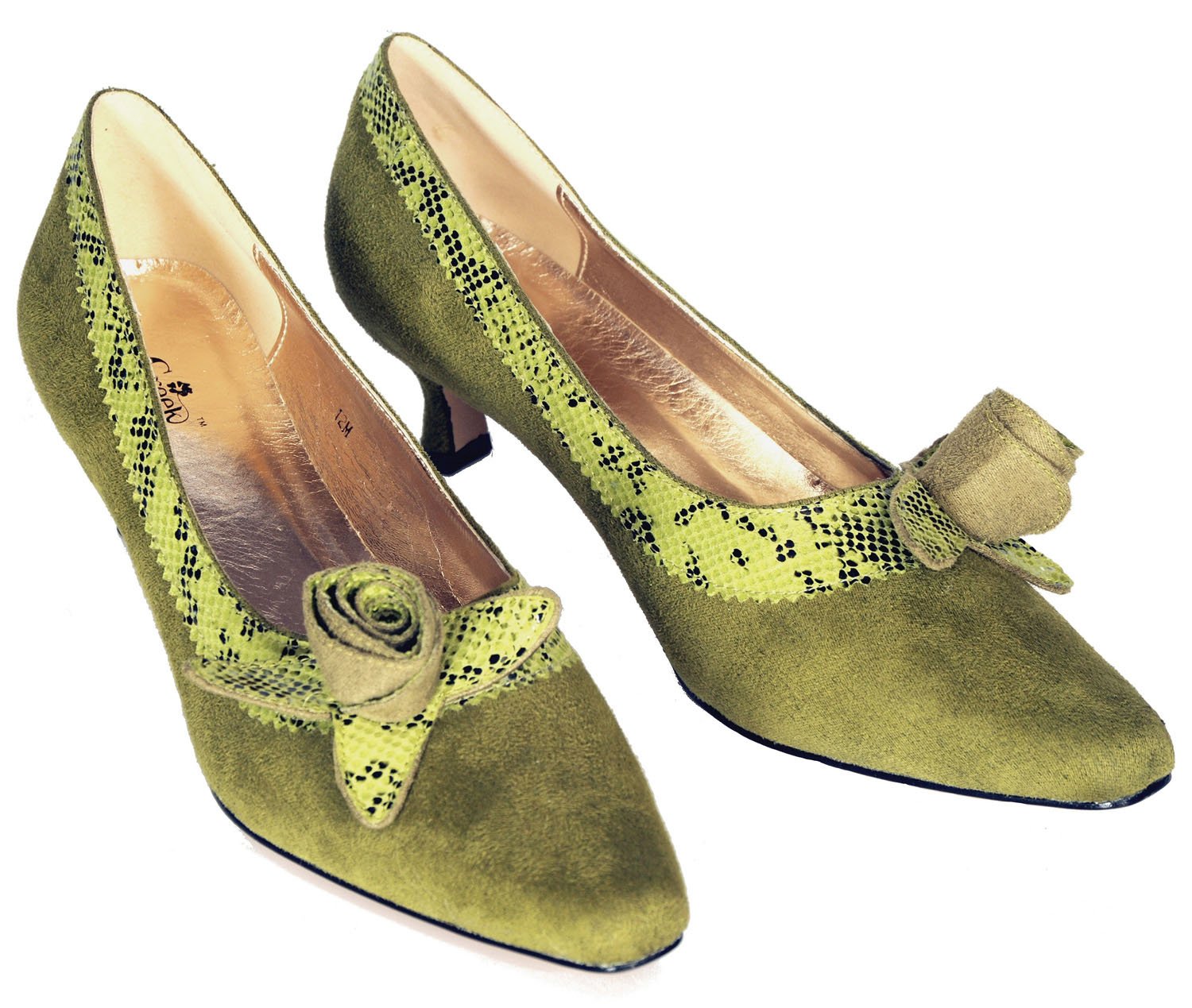 ANN CREEK Women's 'Avanna' Pointed Toe Kitten Heels - Comfortable Low Block Heel Pumps for Work, Office, Wedding & Special Occasions