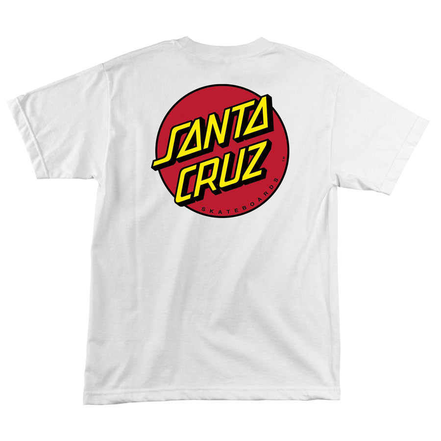 Santa Cruz Classic Dot T-Shirt for Men & Women - Soft Cotton Crewneck Tee - Casual Streetwear - Perfect for Skateboarding, Surfing & Everyday Wear