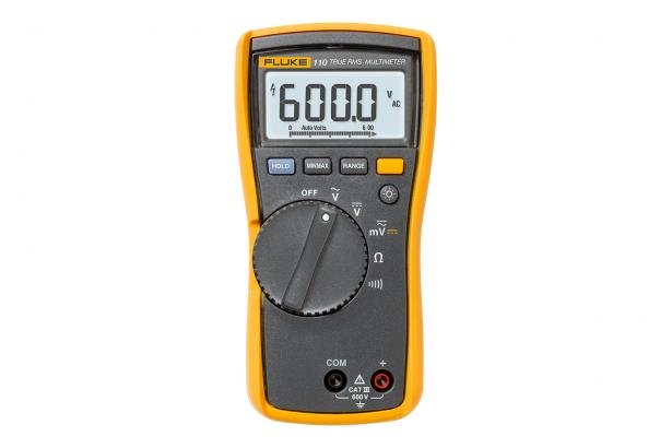 Fluke 110/APAC 110 True-RMS Digital Multimeter for Electrical Testing - Professional Voltage, Current & Resistance Measurement Tool for Electricians, Engineers & DIY Home Use