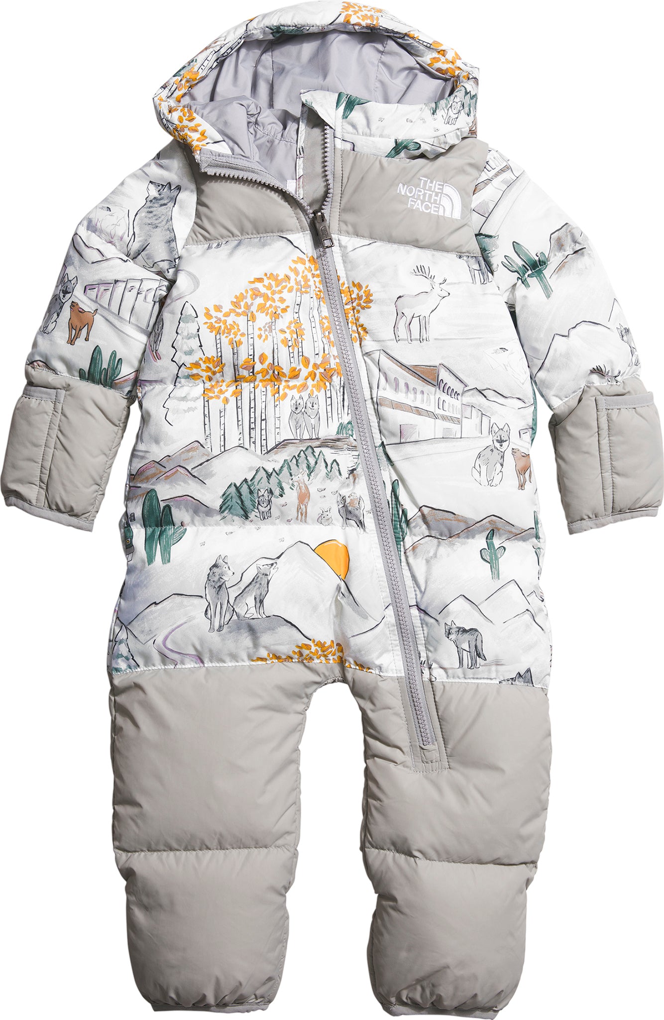 1996 Retro Nuptse One Piece Baby Jumpsuit - Vintage Style Winter Puffer Snowsuit for Infants - Perfect for Cold Weather Outings & Holiday Photos