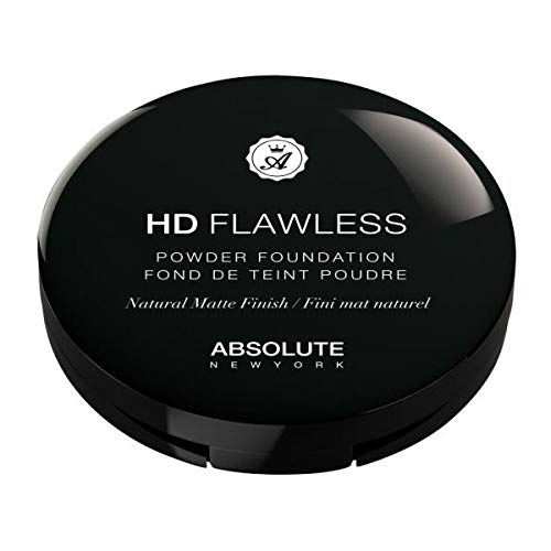 ABSOLUTE NEW YORK HD Flawless Powder Foundation - Clove | Oil Control & Matte Finish for All-Day Wear | Perfect for Oily Skin & Touch-Ups On-The-Go