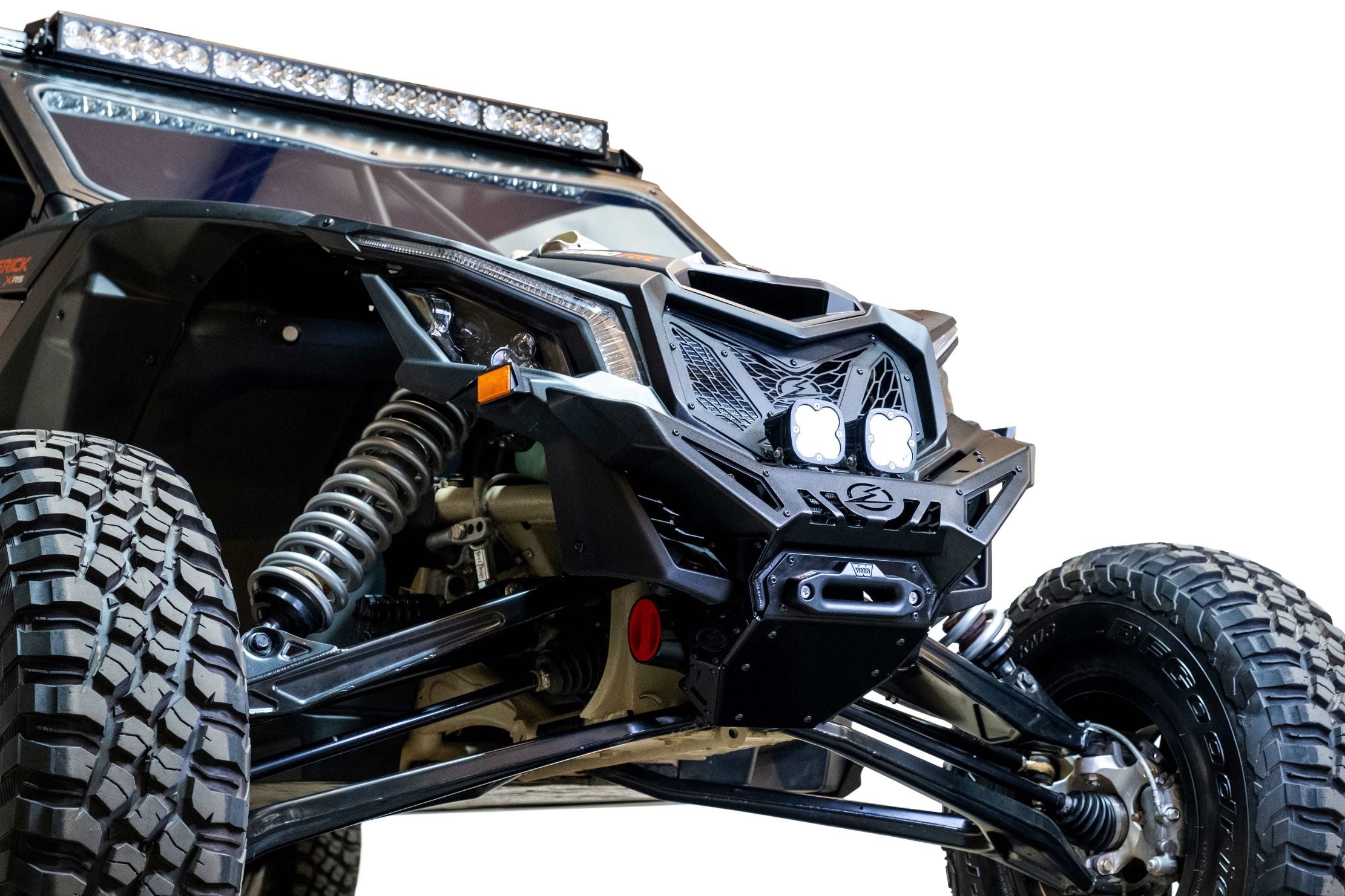 Can Am X3 Maverick Volt Series Winch Front Bumper FWB210002 (2017-2024) - Heavy Duty Off-Road Protection for UTV & ATV Adventures