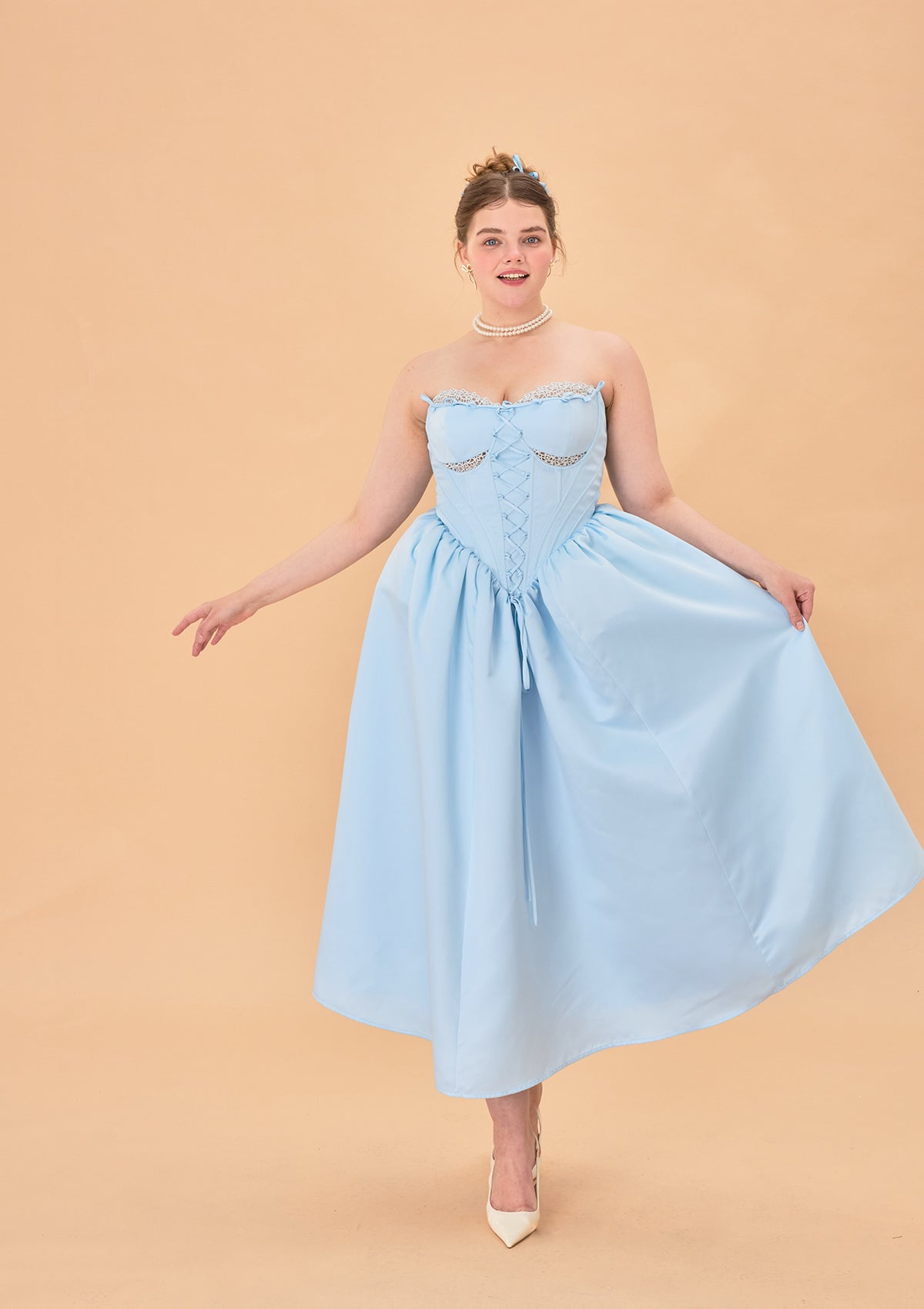 Elegant Curve & Plus Size Cinderella Dress Ⅱ for Women - Perfect for Prom, Wedding, and Special Occasions