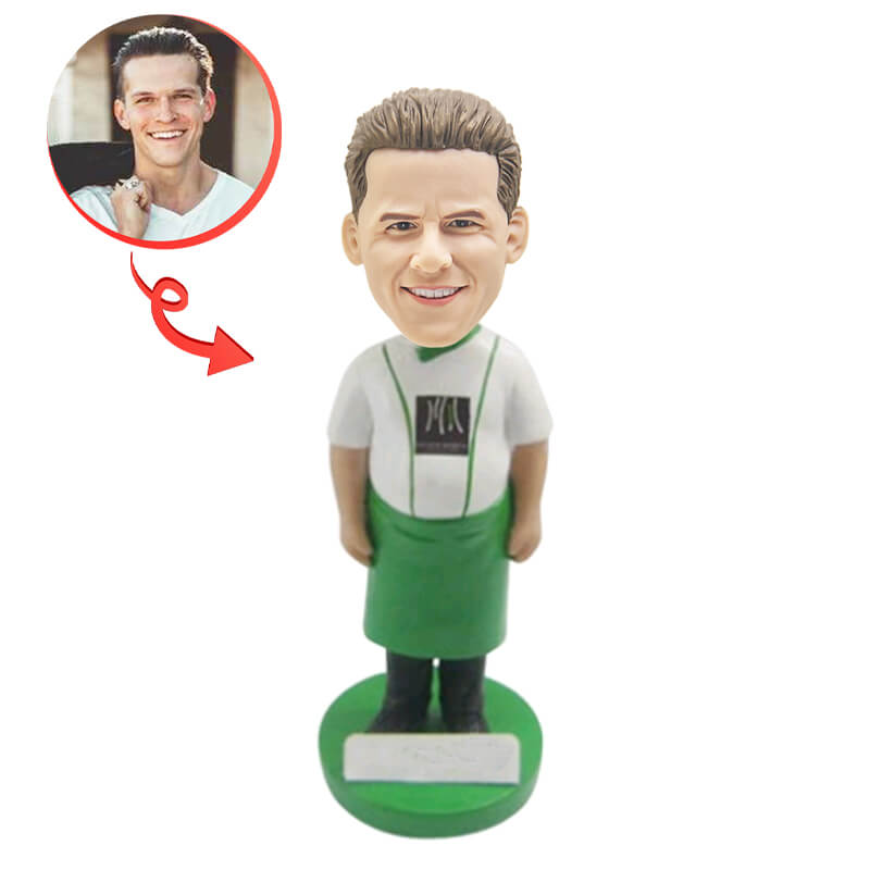 Chef Custom Bobblehead - Personalized Kitchen Gift for Cooking Enthusiasts | Perfect for Birthday, Anniversary & Retirement Gifts | Unique Home & Office Decor